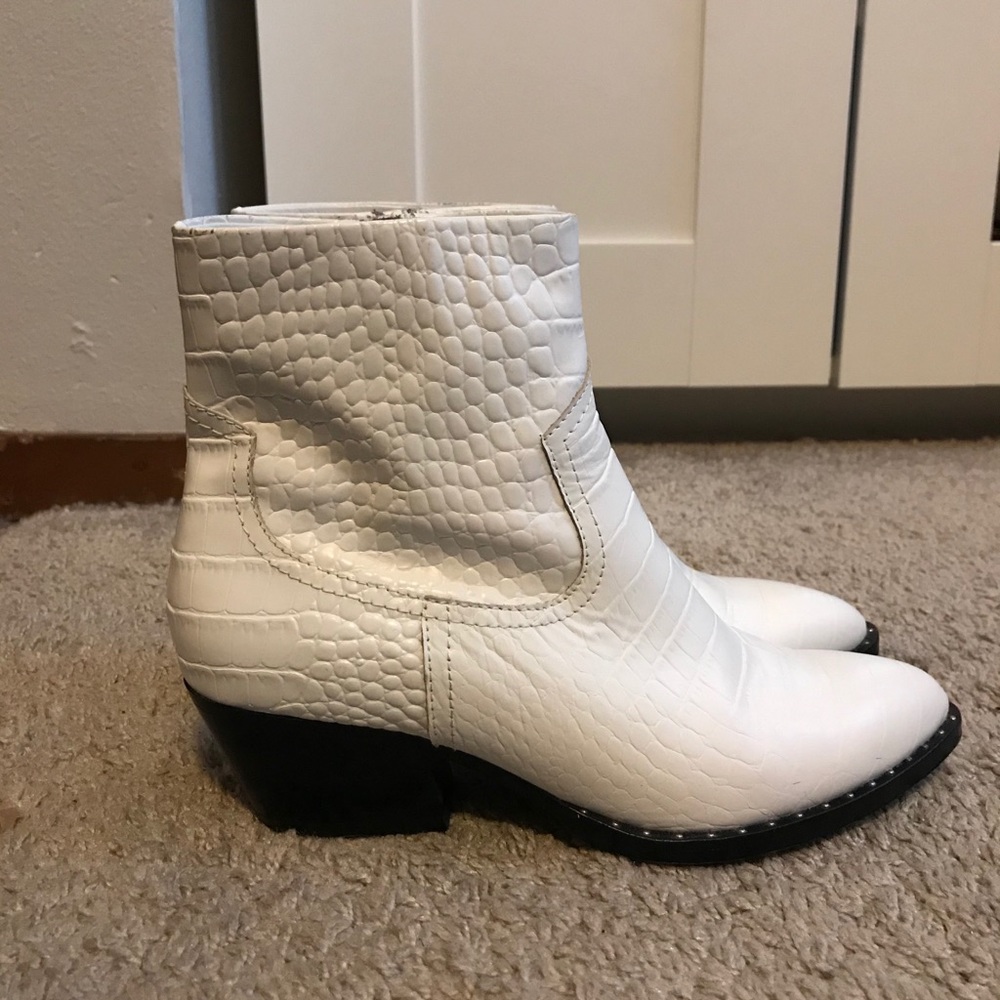 White N/S booties